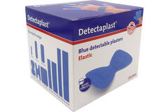 Detectaplast detect. vlinder textielpleister elastisch blauw